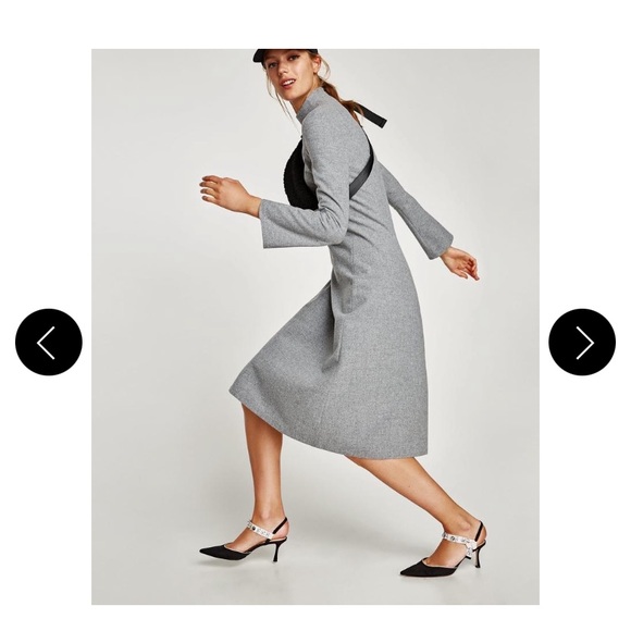 ZARA WOOL BLEND DRESS - Picture 2 of 11